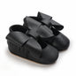2025Black Fashion Newborn Party Princess Shoes  Boys And Girls' First Step Walking Shoes Rubber Soled Anti Slip Baby Shoes 0-18M
