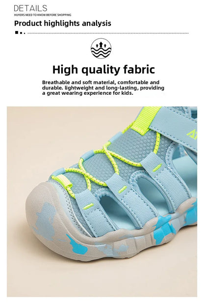 Boys Girls Unisex Sandals 2026 New Summer Toddler Barefoot Beach Sandals Non-slip Comfort Versatile School Outdoor Water Shoes