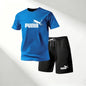 Hot Sale 2026 Men's T-Shirts Sets O-Neck Short Sleeve+Sports Shorts Quick Dry Casual Street Fashion Home Outdoor Running 2 Piece