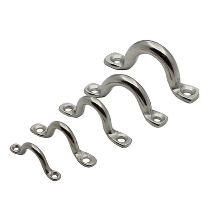 10Pcs 4mm 5mm 6mm Stainless Steel Pad Eye Strap for Boat Door Handle Pull Door Hardware Knob Handle Boat Yacht Ship Doorknob