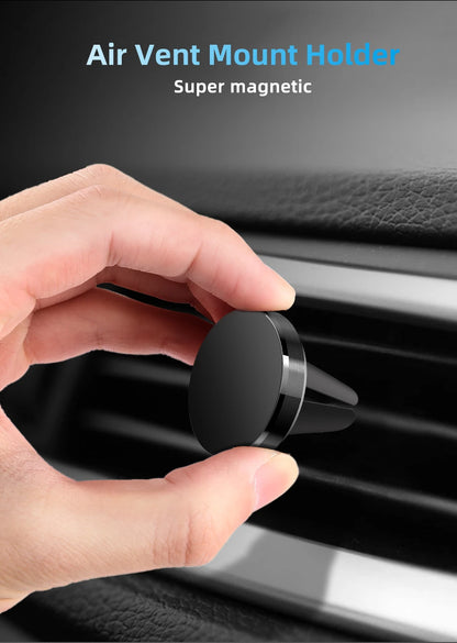 Magnetic Car Mobile Phone Holder Air Vent Clip Smart Phone Stand Mini Magnetic Car GPS Bracket For iPhone Huawei Xiaomi Realme