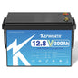 KEPWORTH 12V 300Ah LiFePO4 Battery, Built-in 200A BMS 3840Wh Energy Deep Cycles, Perfect for Off-Grid, Motorhome, Solar System
