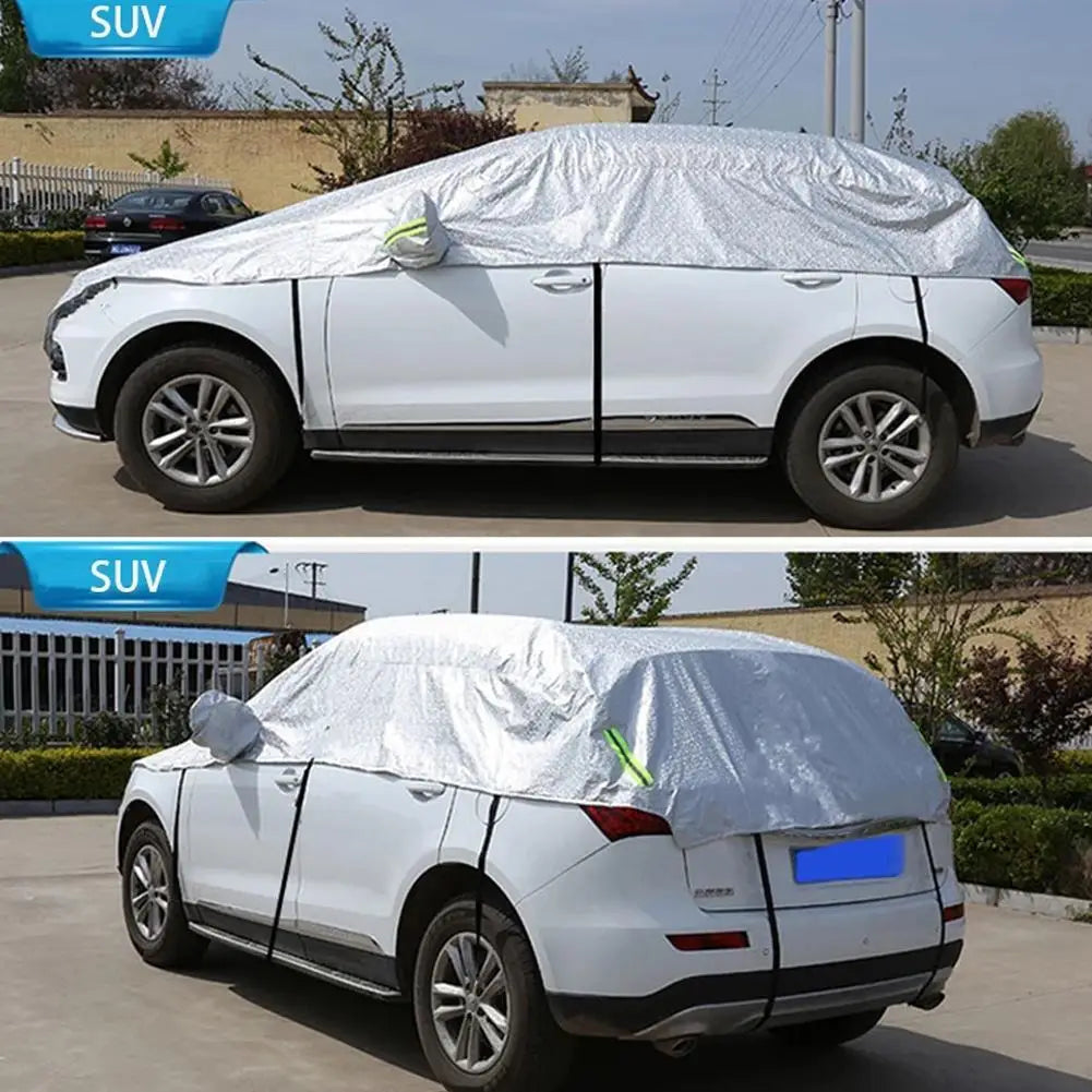 Car Accessories Sunshade Half Cover Car Coat Sunblock Rain Heat Cover Sunshade Half Car Dust