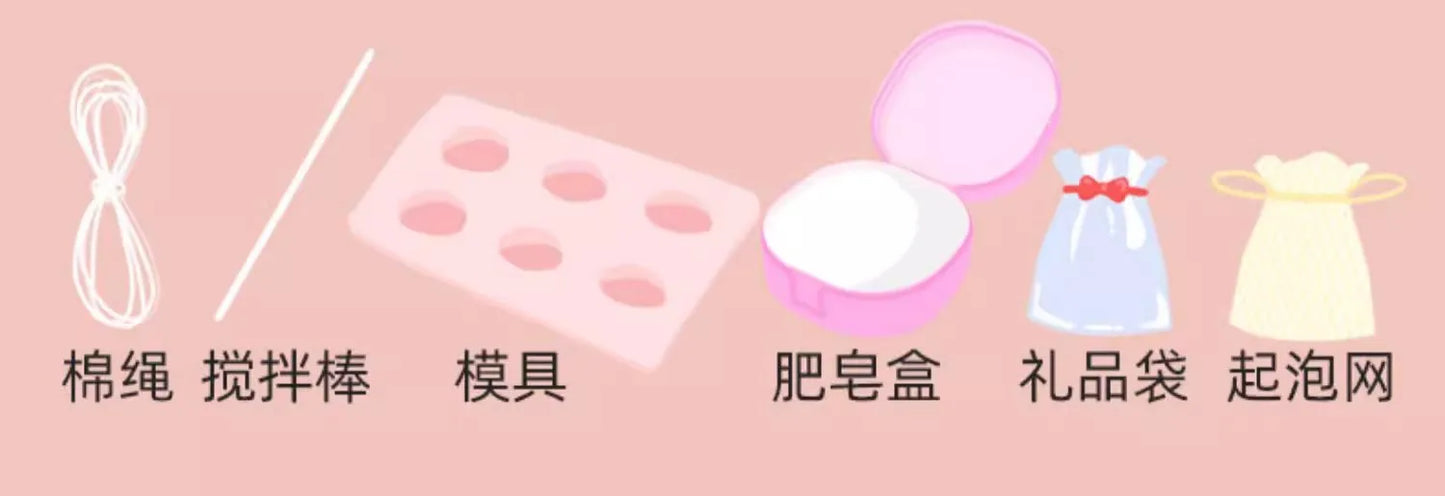 Kids DIY Soap Making Kit Gem Crystal Shapes Handcraft Art Set Creative Molding Craft Toy Birthday Gift for Girls Boys Hobby Play