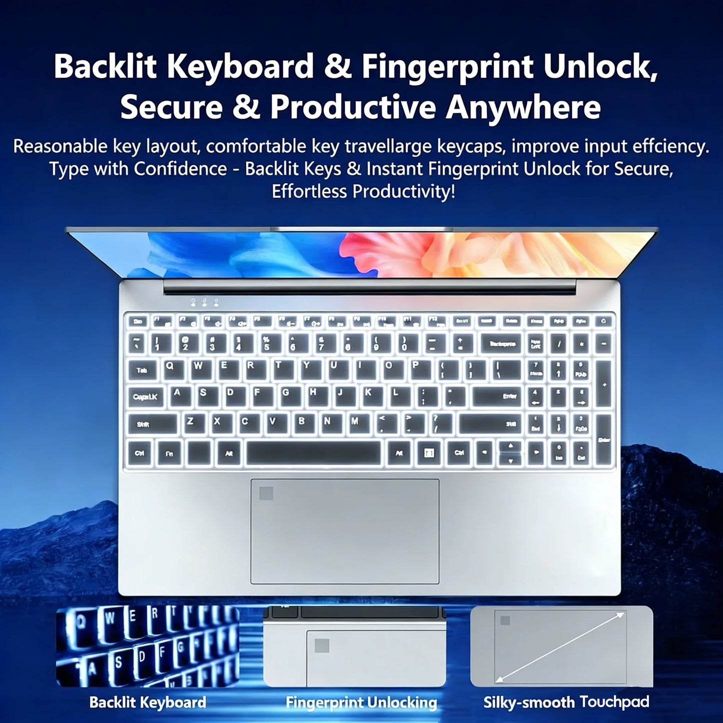 Office Laptop Intel Core I9-9900 Windows 11 Pro Laptops 16GB RAM 1TB SSD Office Gamer Study Notebook Computer PC