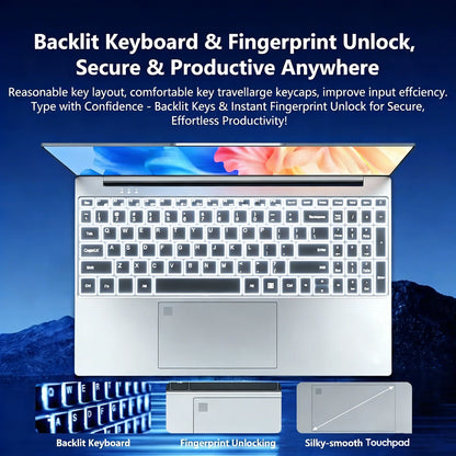 Office Laptop Intel Core I9-9900 Windows 11 Pro Laptops 16GB RAM 1TB SSD Office Gamer Study Notebook Computer PC