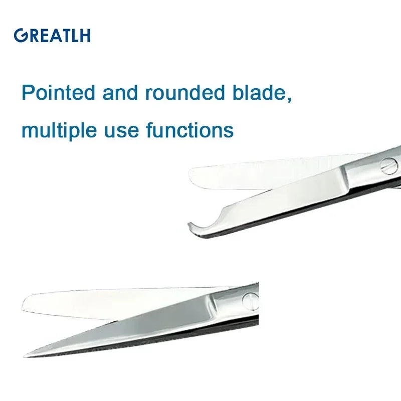 Stainless Steel Remove Suture Scissors Nurse Scissors Stitch Scissors Medical Surgical Tool Straight/Curved 1pcs