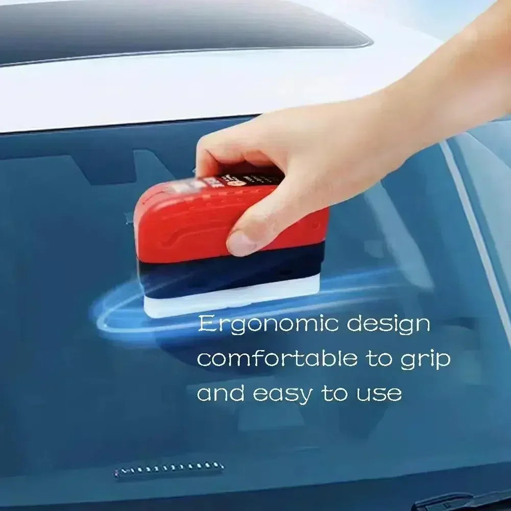 Car Windshield Cleaning Brush Glass Oil Film Remover Front Dashboard Side Window Rearview Mirror Cleaning Agent Water Repellent