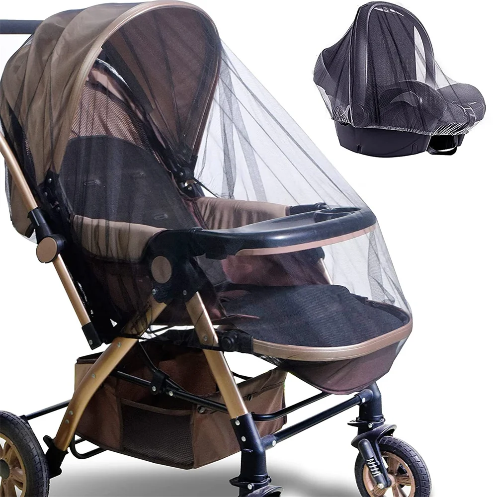 Portable Mini Crib Mosquito Net with Elastic Edge Fine Mesh Washable Bug Net Cover for Stroller And Bassinet
