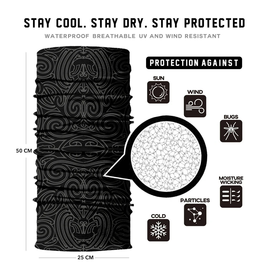 Seamless Snood Bandana Multifunctional Headwear Outdoor Sports Sun Protection Cycling Scarf Fishing Halloween Unisex Neck Mask