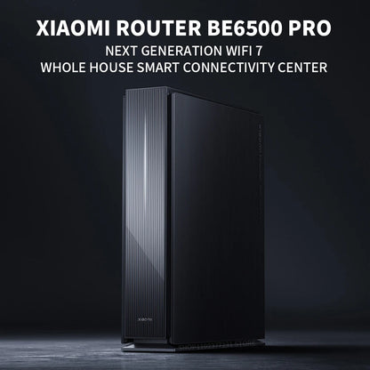 New Xiaomi Router BE6500 Pro WiFi 7 2.4/5GHz Mesh Dual Band Qualcomm 4-Core Processor Chinese Version,With adapter