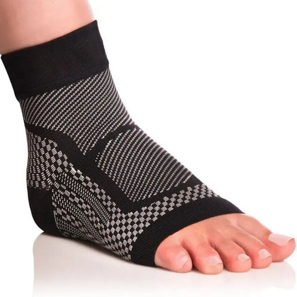 1Pair Sports Ankle Support Brace Compression Sleeve Plantar Fasciitis Sock for Achilles Tendonitis Joint Pain Swelling Heel Spur