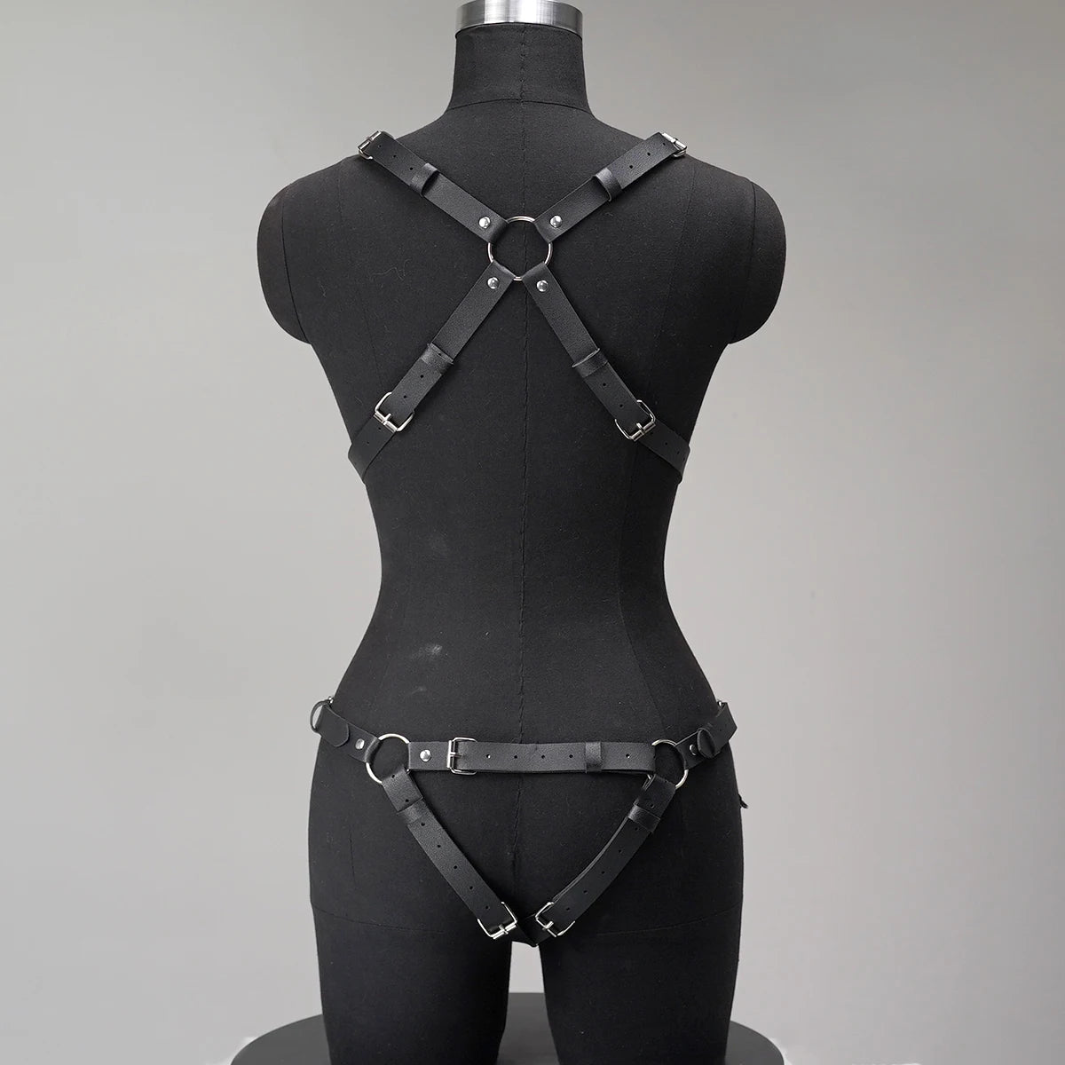 Full Body Leather Harness Daily Outfit Women Body Harness BDSM Lingerie Rave Outfit Bondage Harness Full Body BDSM Lingerie Set