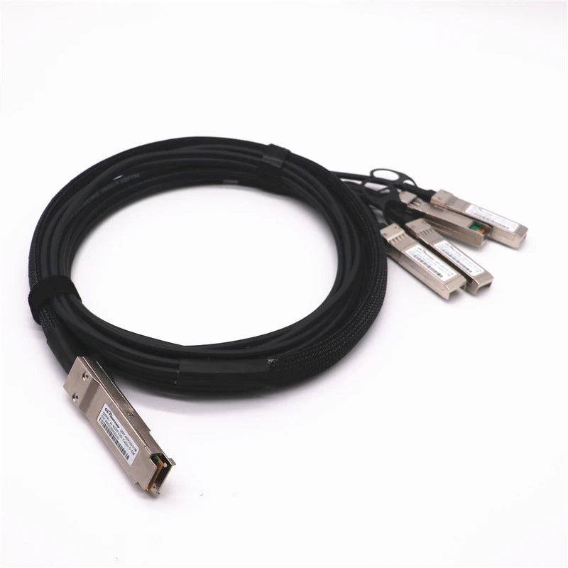 40G QSFP To 4*10G SFP+ DAC Cable 1m/2m/3m Direct Attach Copper Breakout Cable Compatible with Cisco,HuaWei,Mikrotik Fiber Switch