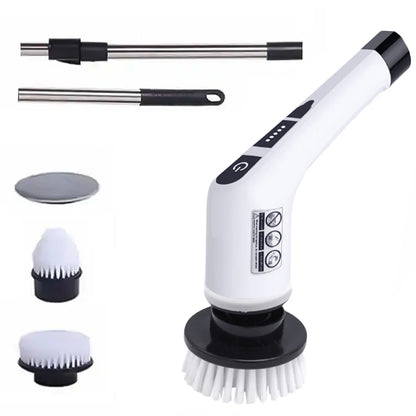 Electric Cleaning Brush Bathroom Wireless Electric Spin Scrubber Portable Car Wash Brush with Cleaning Sponge Home Appliances