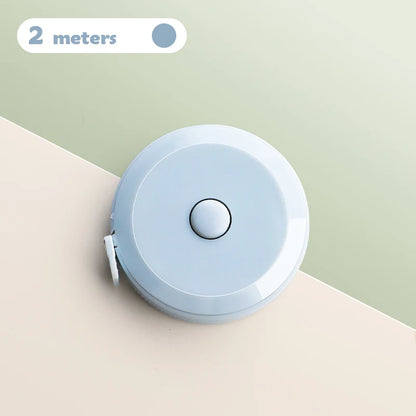2 Meter Soft Tape Measure Scale Body Sewing Flexible Tailor Ruler Centimeter Inch Portable Retractable Self-Lock Measuring Tape