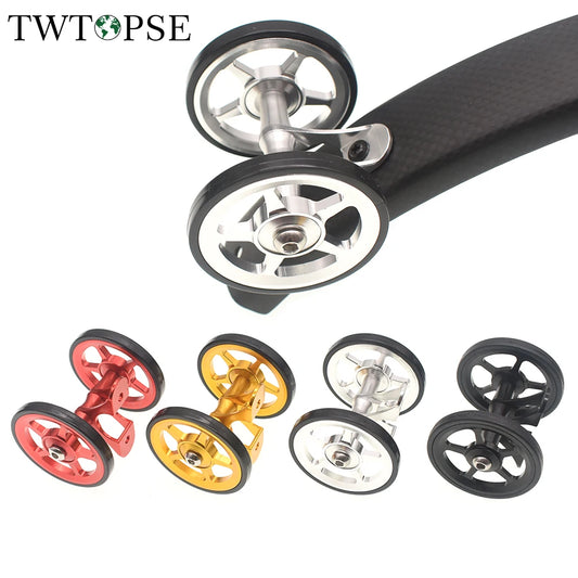 TWTOPSE dviračio lengvoji padanga sparnų ratukas, skirtas Brompton sulankstomam dviračiui, purvasaugio ratas, dvigubas AL7075 CNC A C linija 77g 60mm