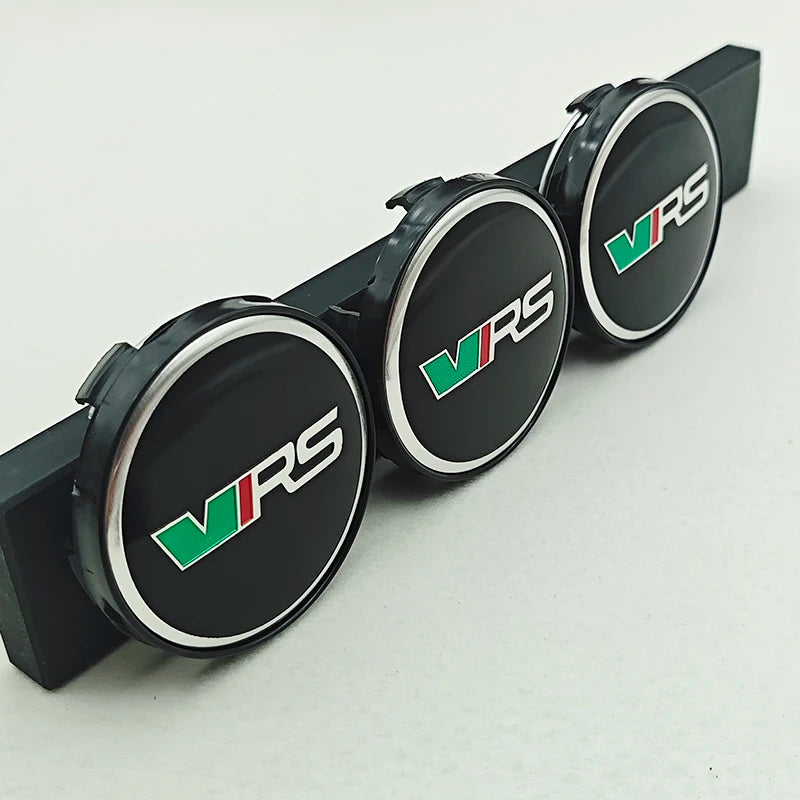 4pcs 60mm Car Wheel Center Hub Cap Rim Cover VRS Logo Emblem Sticker For Skoda Octavia Fabia Kamiq Kapoq Kodiaq Rapid SCALA