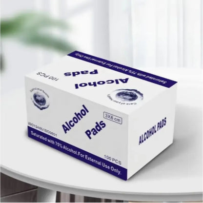 Alcohol Swabs for Skin 75% Wound Disinfection, Convenient to Carry Outdoor Sports Disaster Essential First Aid Box Supplies