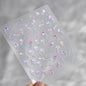 Shiny Blowing Bubble Nail Decorations Stickers 5D Shell Light Love Cat Bubble Transfer Slider Sticker DIY Summer Manicure Decals