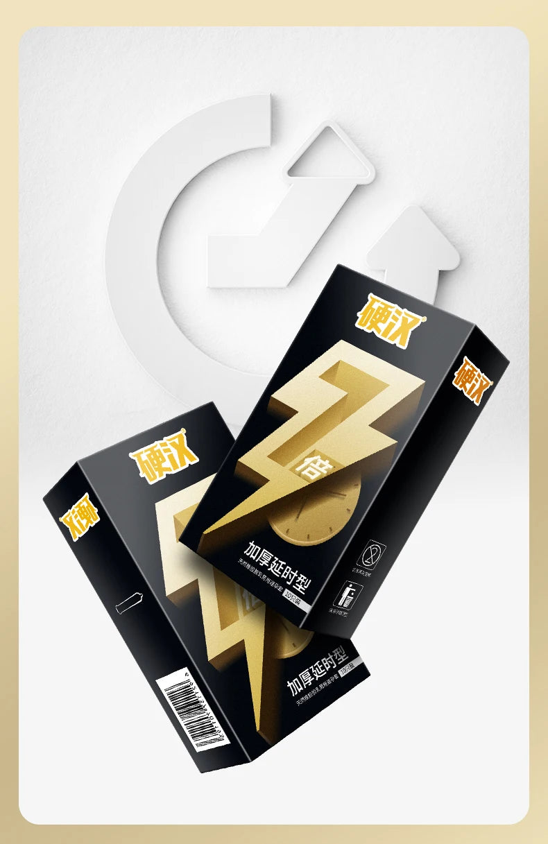 Delayed Ejaculation Condoms 7 Times Reduce Sensitivity  For Men Ultra Thick 0.07mm Thicker Condom Penis Cock Sleeves Sex Toys