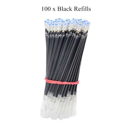 3 Gel Pens + 50 Refills Set 0.38mm Black Blue Red Ink Bulk Pens Thin Tip Journal Writing School Supplies Stationery Wholesale