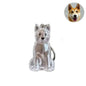Diy Bag Charm Handmade Pet Hair Memorial Keychain Keepsake Pendant for Dog Fur - Personalized Pet Loss Gift for Dog Lovers