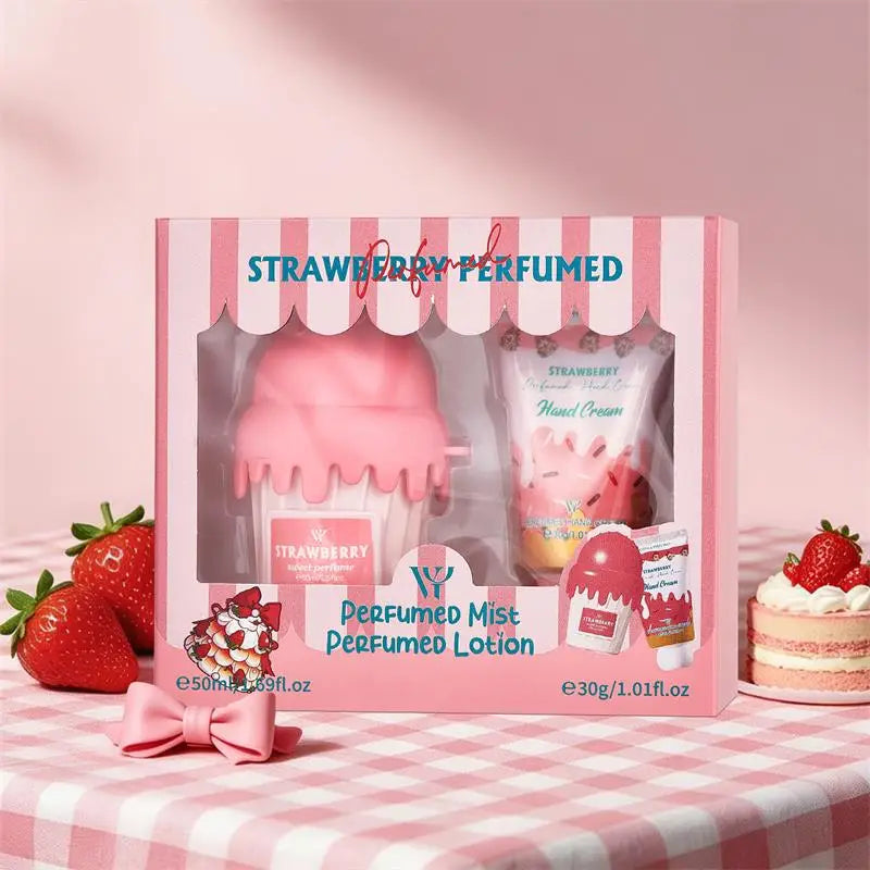 Dubai Arabia Gourmet Eau De Toilette 50ml Cherry Croissant Strawberry Chocolate Scent Cute Delicate Pendant Body Perfume Spray