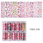10 Patterns New Metal Nail Foils for Transfer Paper Stickers Floral Chameleon Nails Wraps DIY Water Marble Nail Art Decorations
