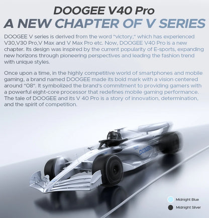 Global Version DOOGEE V40 Pro 5G Rugged Phone 6.78" Display 16GB+512GB Dimensity 7300 200MP AI Camera 8680mAh 33W Fast Charger