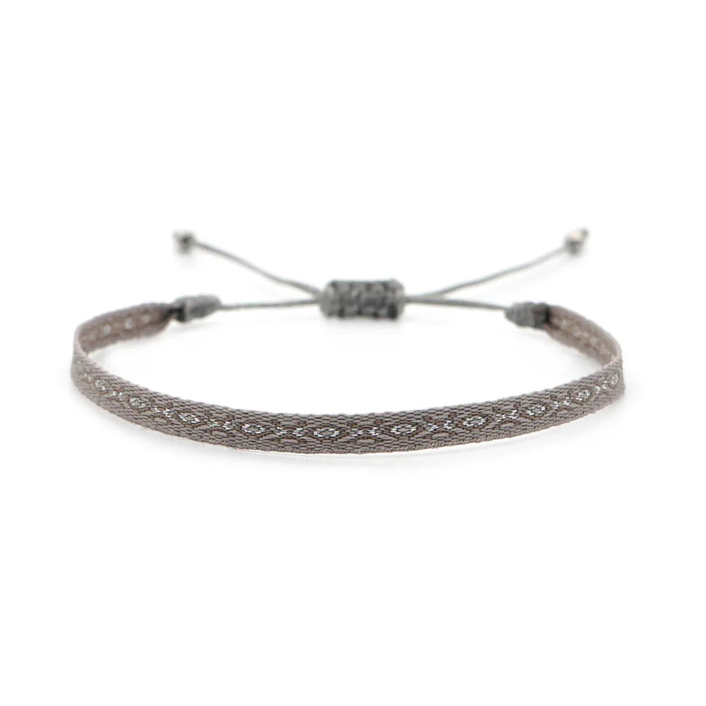 KKBEAD Wholesale Handwoven Bracelet Colombia Cloth Braided Wristband Bracelets for Women Men Gift Hippie Boho Friendship Jewelry