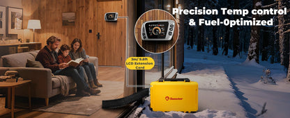 8KW 12V 220V Portable Diesel Air Heater With Bluetooth APP Auto Thermostat&Upgrade Internal Loop Parking heater for RV Camper