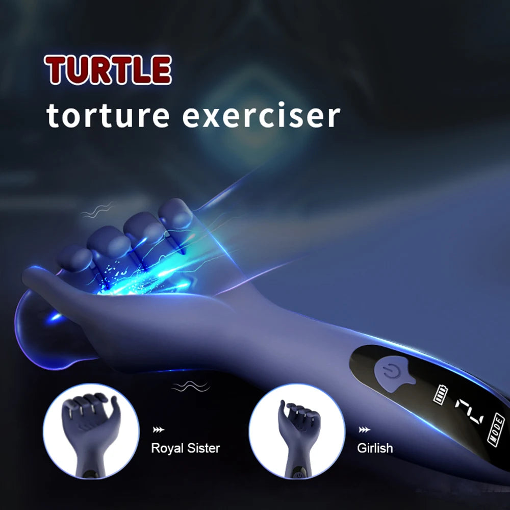 Glans Trainer for Men Powerful Vibrating Penis G Spot Masturbator Soft Fingertip Prolong Endurance Massage Vibrator Erotic Toys