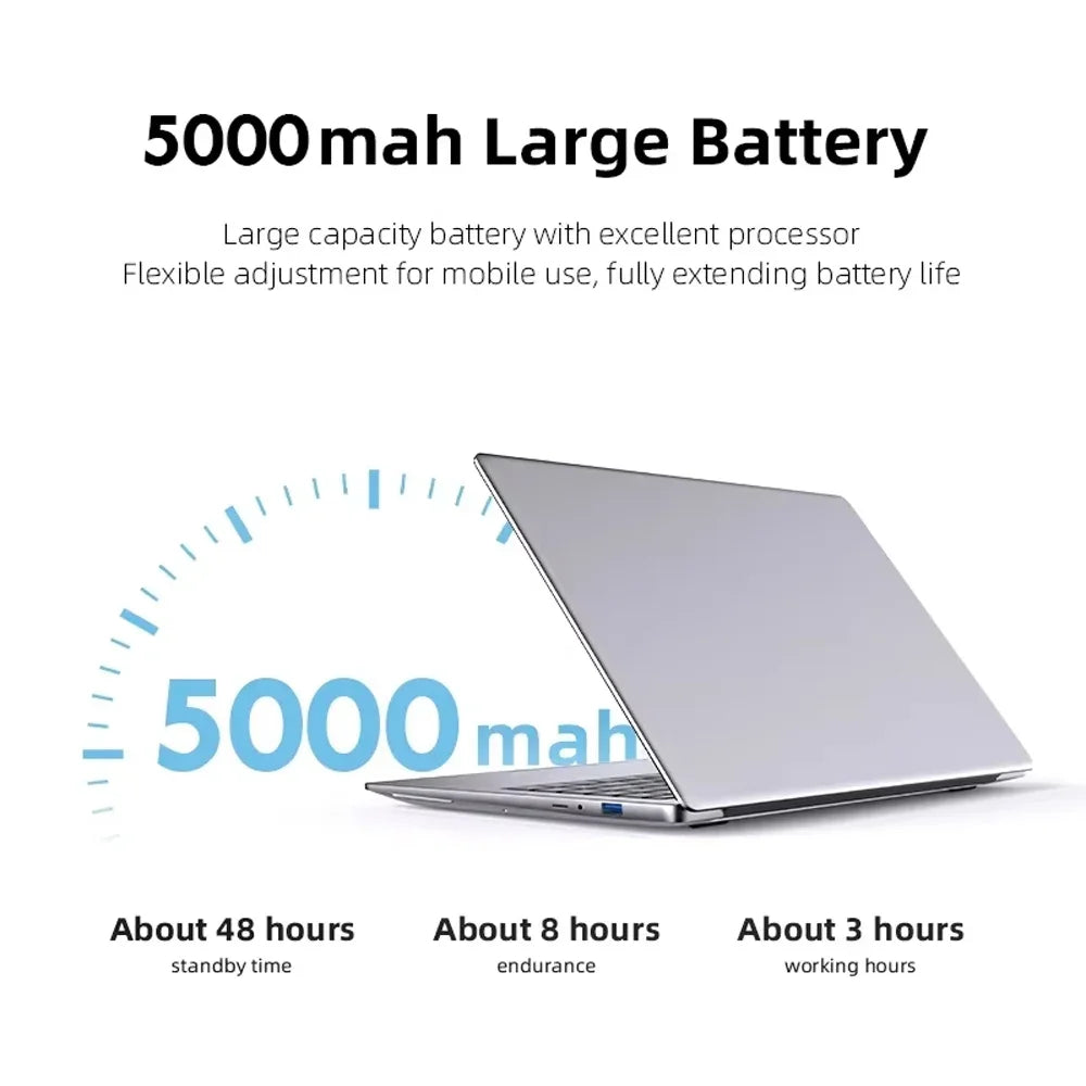 14.1 Inch Business Ultra Portable Laptop I9-9900 I9-10980HK 2026 Win11 DDR4 16GB/32GB RAM 2TB SSD Slim Office Notebook PC