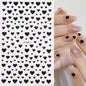 1PCS Laser Starburst Star Adhesive Nail Sticker 3D Nail Art Decoration Flashing Silver Flame Butterfly Nail Decal Press on Nails