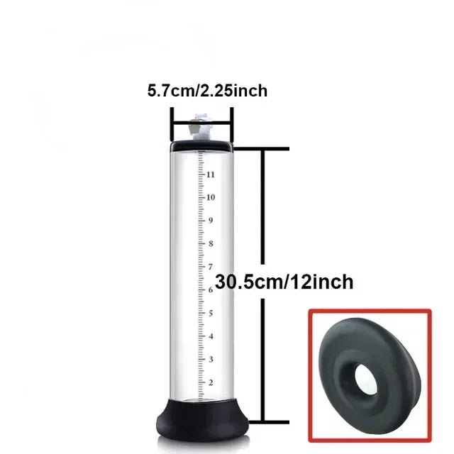 Male Penis Enlarger Vacuum Pump Penis Enlargement Enhancer Adult Sex Toy for Men Lasting Trainer Erotic Products Vacuum Cylinder
