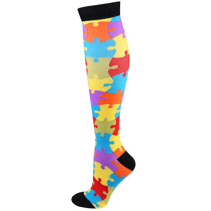 58 Style Compression Socks Medical Edema Diabetes Varicose Vein Stockings Graduated Pressure Legging Nursing Knee High Stockings
