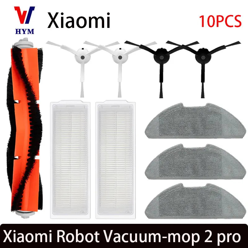 For Xiaomi Mi Robot Vacuum-Mop 2 Pro/Lite MJST1SHW MJSTL Hepa Filter Mop Cloth Main Side Brush Mijia Vacuum Cleaner Accessories