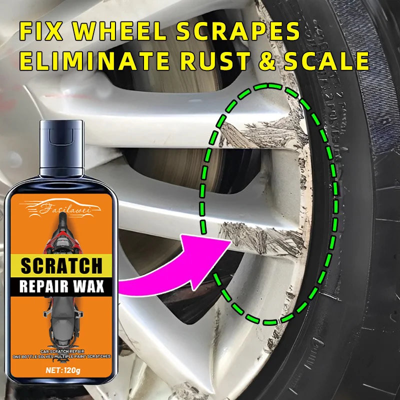 Alloy Universal Wheel Hub Repair Kit - Scratch Remover, Oxidation Cream, Rust Protector & Car Wheel Care Polishing Paste