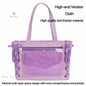Japanese Sweet Women Ribbon Ita Bag Cute Lolita Girl Transparent Handbags Fashion Large Capacity Tote Bag Aesthetic Shoulder Bag