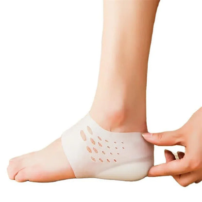 Unisex Invisible Height Increase 5CM Silicone Socks Gel Heel Pads Orthopedic Arch Support Heel Cushion Insoles Foot Massage Pad