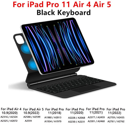 TouchPad Magic Keyboard for iPad Air 11 13 M4 2026 M3 M2 iPad 10 10th Air 4 5 6 iPad Pro 11 12.9 13'' M5 M4 Smart Cover Backlit