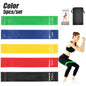 5Pcs Resistance Band Set for Men and Women 5 Elastic Bands with Different Resistance Levels for Long Workouts In The Home & Gym