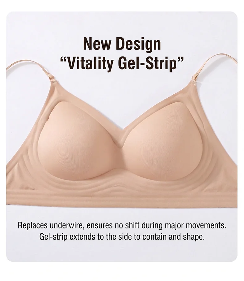 FINETOO Women's 3 Ways to Wear Halter Neck Backless Bralette Seamless Thin-Strapped Gather Bra Female Sexy Solid Color Underwear