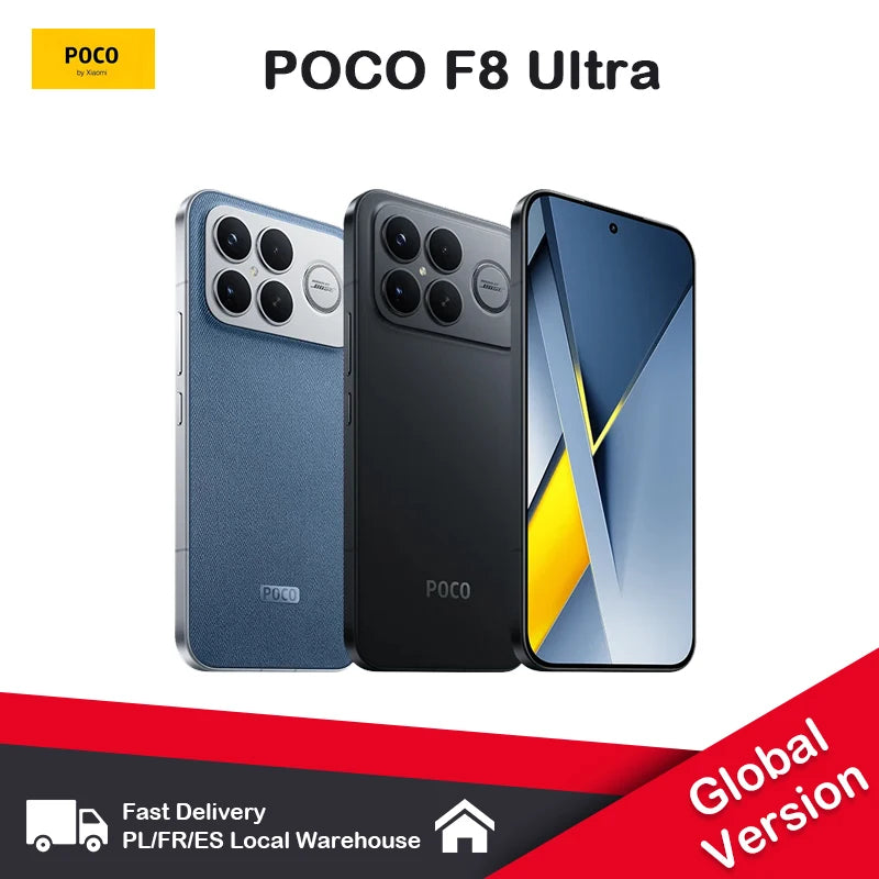 POCO F8 Ultra Smartphone 6.85-inch AMOLED 120Hz Snapdragon8 Elite Gen5 Hypercharge 100W and Wireless 50W