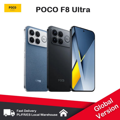 POCO F8 Ultra Smartphone 6.85-inch AMOLED 120Hz Snapdragon8 Elite Gen5 Hypercharge 100W and Wireless 50W