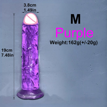 Cheap Realistic Butt Plug Jelly Dildo 5 Sizes Man Women Anal Sex Toys Gay Suction Cup Big Dick Soft Masturbators Small Penis