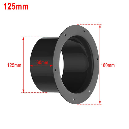 Vent Pipe Adapter Duct Joint Wall Flange Connector 75/100/125/150mm Durablity For Ventilation Pipe Ventilation Pipe Air Ducting
