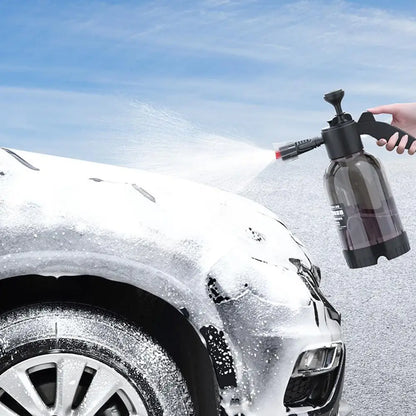 Foam Spray Sprayer Car Wash With Bottle Gun Manual Pressure Water Jet home Shampoo foam Snow watering can hand-pressed car 2L