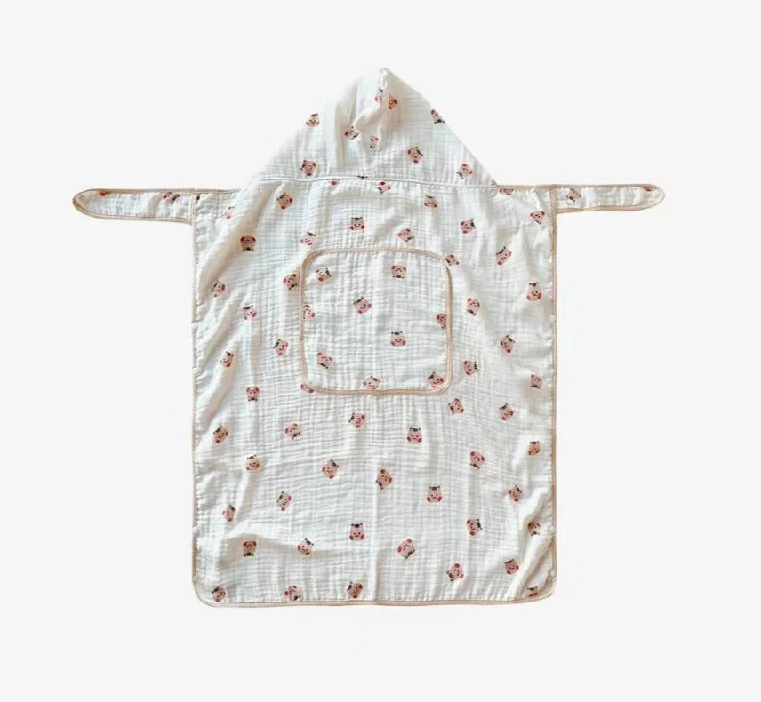 Multifunctional Infant Baby Carriers Blanket Cute Cartoon Korean Anti-mosquito Windproof Stroller Blanket Newborn Shawl Blanket